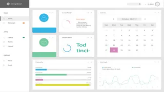 可视化大数据科技网页后台管理图表软件AI界面PSD模版素材源文件