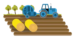 秋季收获现代农业