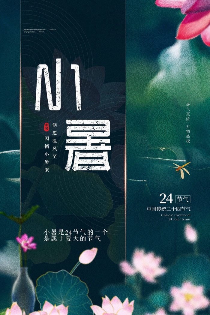 小暑传统节气海报