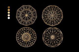 传统中式婚礼道具屏风花纹