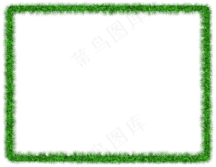 青草边框背景图片