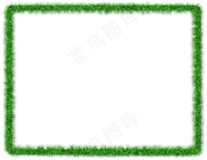 青草边框背景图片