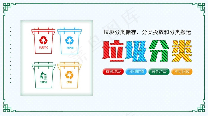 垃圾分类3psd模版下载