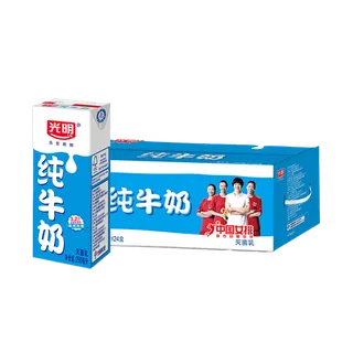 光明牛奶7超市商品白底图免抠实物摄影png格式图片透明底