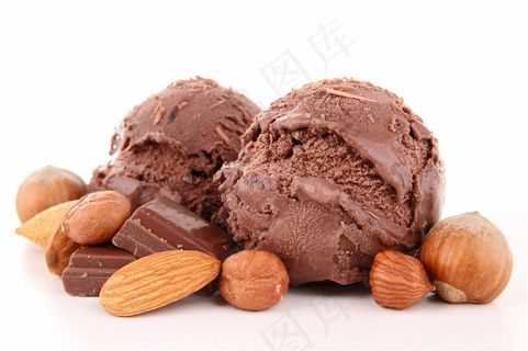 巧克力冰淇淋美食图片