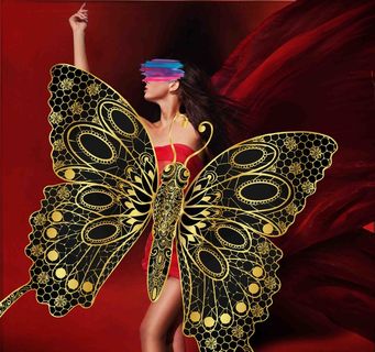 北欧美女装饰画  