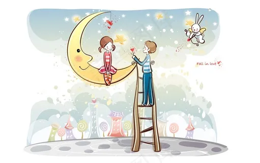 男孩送花给女孩