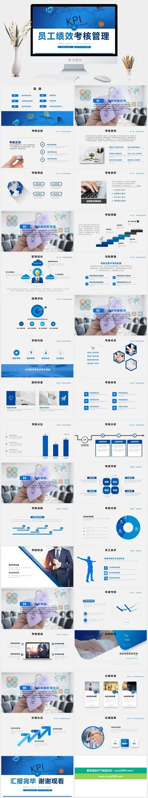 绩效管理PPT模板预览图