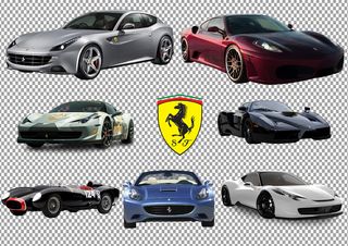 法拉利跑车免扣元素