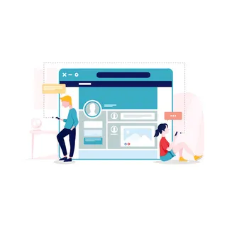 扁平化人物场景办公互联网等距ai矢量设计网页海报UI素材插画