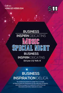 科技感多边形海报模板