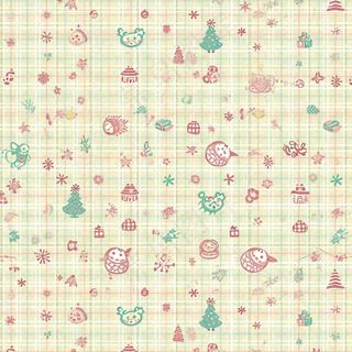 格子可爱图案纹理背景，布料