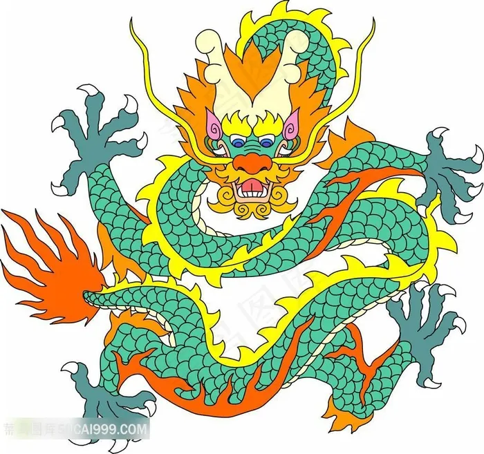 龙纹精美图案素材图片