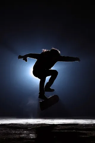 炫酷的滑板动作摄影