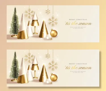 圣诞节圣诞树圣诞老人闪亮装饰电商促销折扣海报