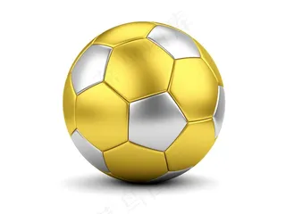 金色银色足球图片素材