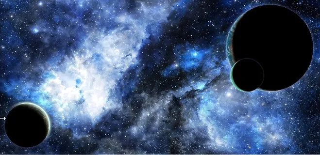 元宇宙世界天空风景背景墙