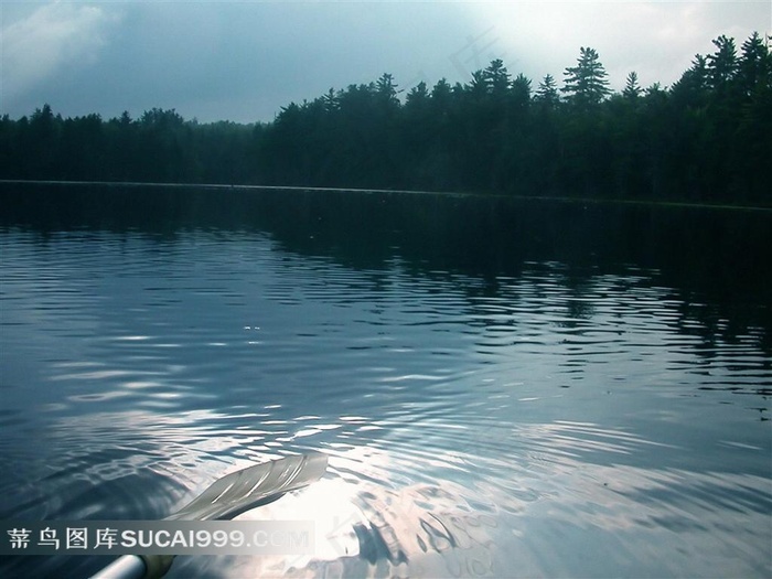 湖光山色美景素材