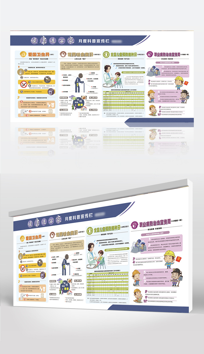 健康进万家月度科普宣传栏
