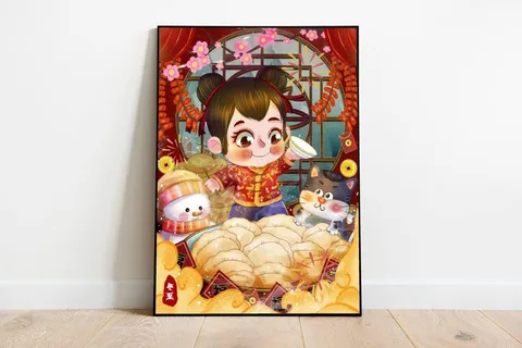 冬至插画 冬至海报 冬至插画 冬至海报