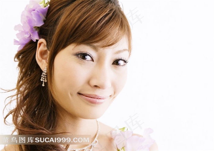 甜美的婚纱美女摄影