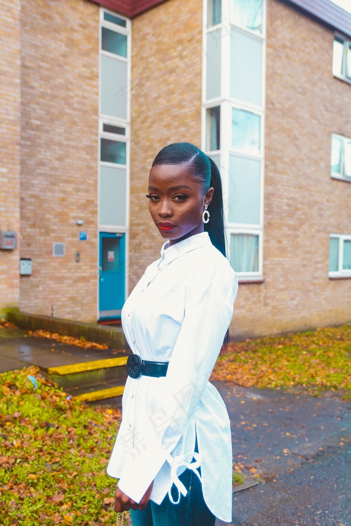 气质黑人写真图片