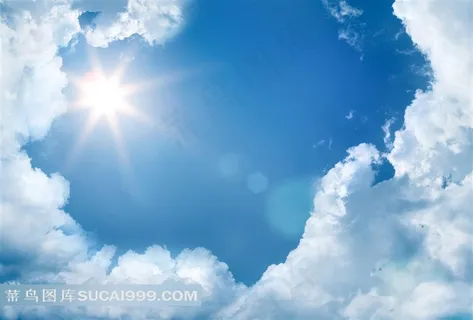 蓝天白云高清风景图片