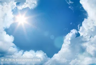 蓝天白云高清风景图片