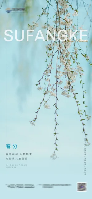 房地产 二十四 节气 系列 海报