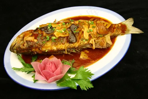 粤菜1180红烧鲈鱼1 粤菜1180红烧鲈鱼1
