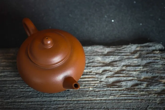 茶壶特写照片