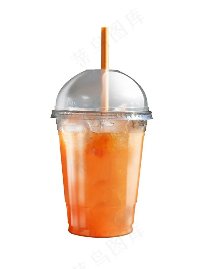 橙汁益菌多奶茶图片（PNG免抠图）