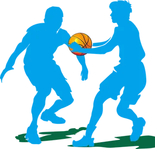 打篮球卡通简笔