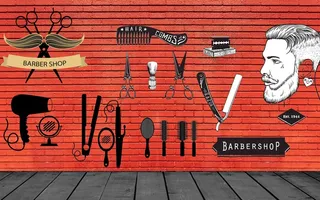 美容美发背景墙