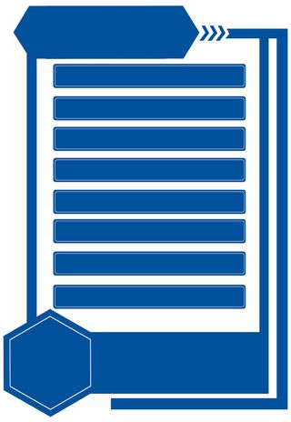 蓝色好看制度雕刻展板