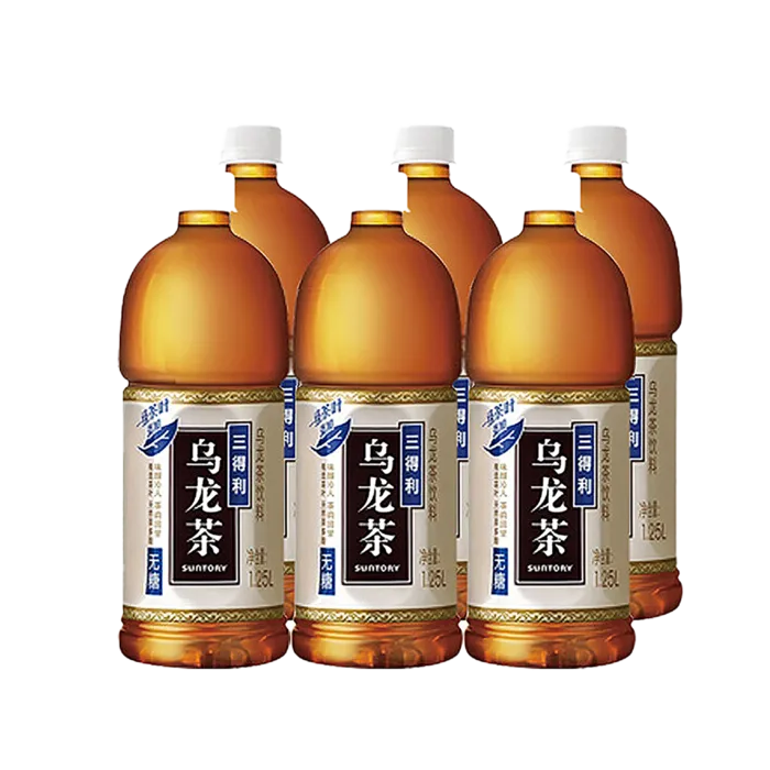 三得利乌龙茶 (2)超市商品白底图免抠实物摄影png格式图片透明底