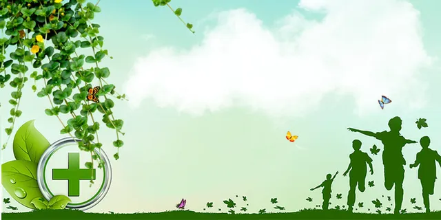 高清创意绿色环保背景图片公益海报展板宣传PSD分层平面设计素材