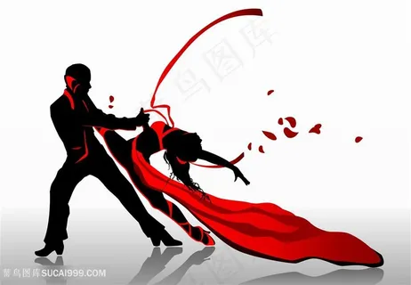 时尚舞蹈男女插画高清图片 时尚舞蹈男女插画高清图片