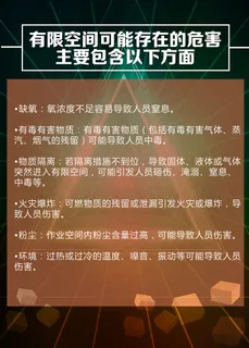 有限空间作业注意事项海报 有限空间作业注意事项海报