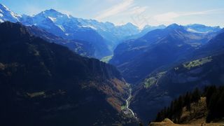 瑞士山脉景观图片