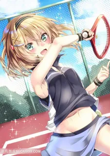 日本打网球的少女动漫图片 日本打网球的少女动漫图片