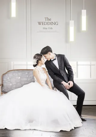 现代韩式结婚婚礼背景