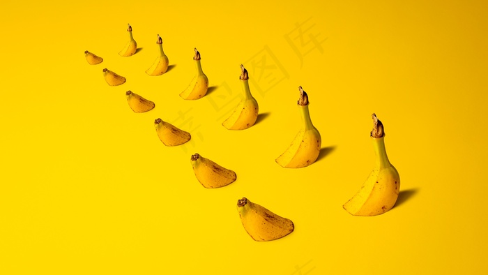 创意香蕉ppt背景图片