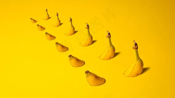 创意香蕉ppt背景图片