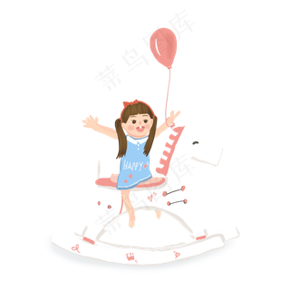 儿童节小孩玩耍