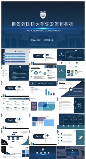 西安外国语大学-刘立新-论文答辩PPT模板