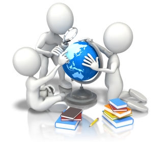 人物立体地球卡通简笔少儿兴趣班