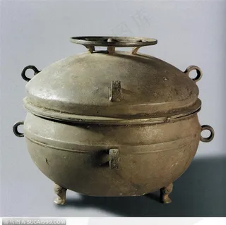 传统工艺品-褐色的青铜罐子