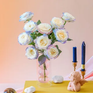 小清新高雅桌面装饰鲜花摄影