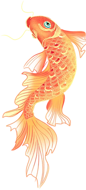手绘国潮中国风锦鲤